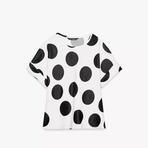 Zara ZW collection‎ polka dot top